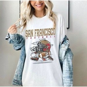 San Francisco Football T Shirt, Vintage Style San Francisco Football Tshirt